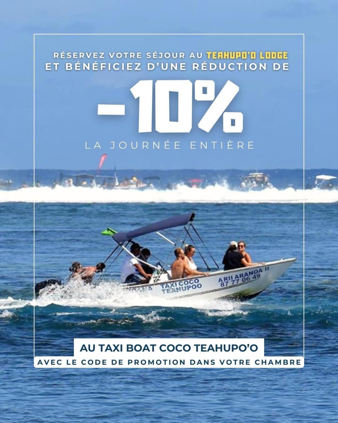 Teahupoo Teahupo'O Lodge, Fare Raepu'U, L'Aventure Du Bout De L'Ile En Famille Ou Entre Amis מראה חיצוני תמונה